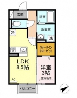 カレッジタウン B棟 208